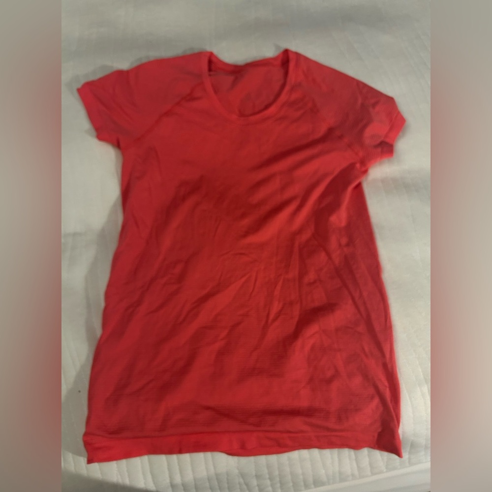 Lululemon swiftly top.  Size 10.  Glaze pink